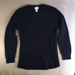3 for $30 | Dark navy crew neck sweater (waffle)